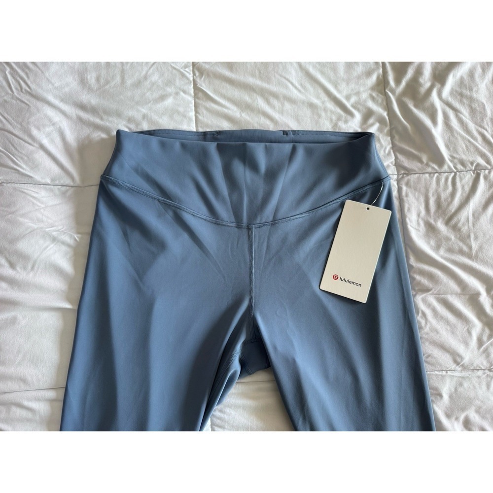 New Lululemon Wunder Under SmoothCover HR Tight 25" Size 12 Leggings Washed Blue - Picture 2 of 11